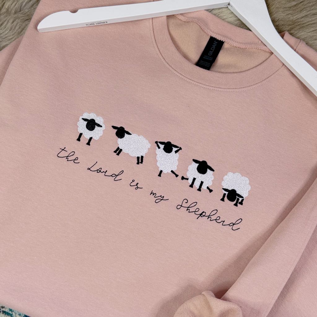 My Shepherd Embroidered Sweatshirt - Cozy Pullover with Unique Design | Perfect for Casual Wear, Church Outfits & Christian Gift Ideas