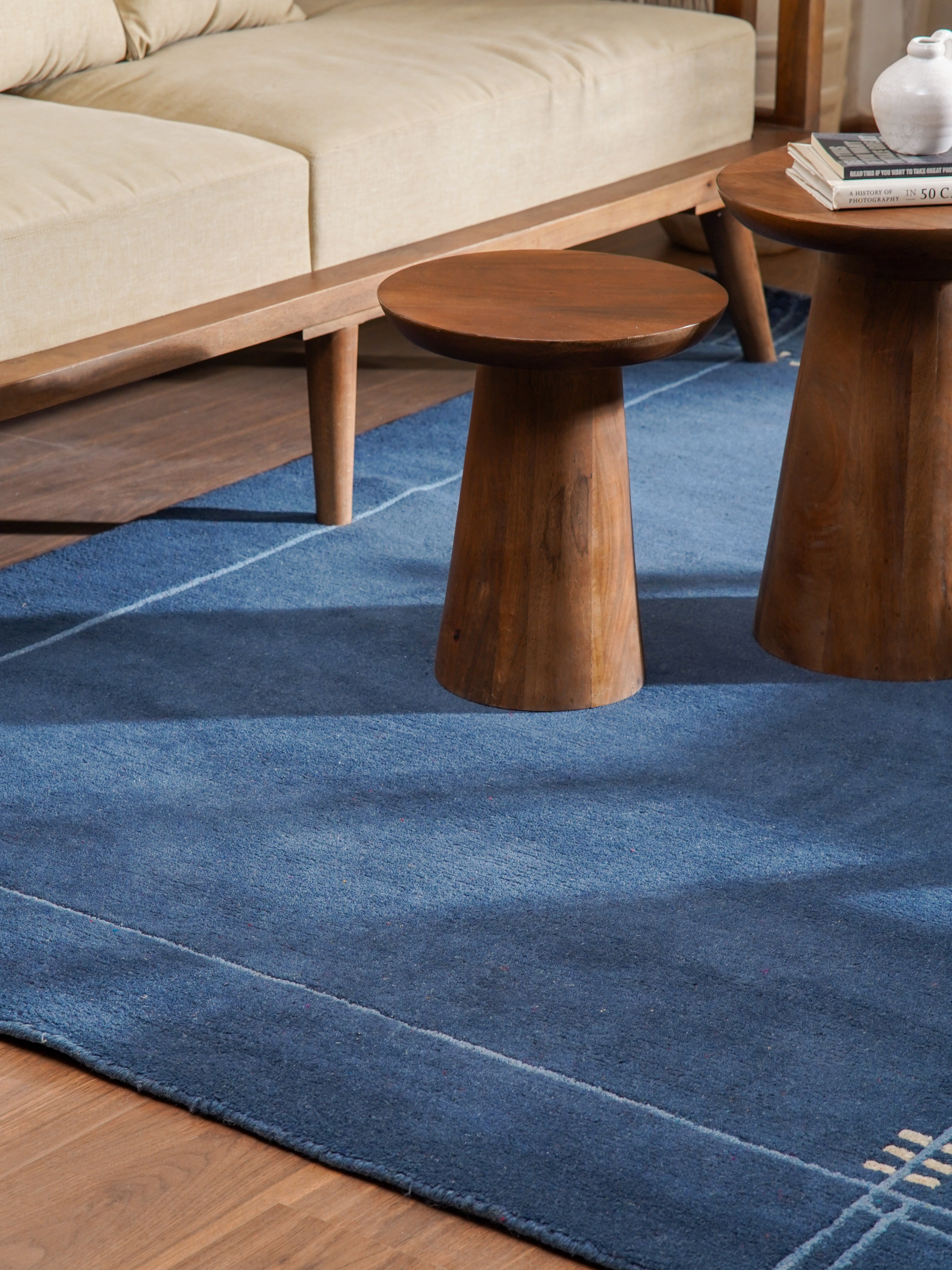 Eunoia Hand Knotted Rug - Premium Handmade Wool Area Rug for Living Room, Bedroom, Dining Room - Soft & Durable Home Decor