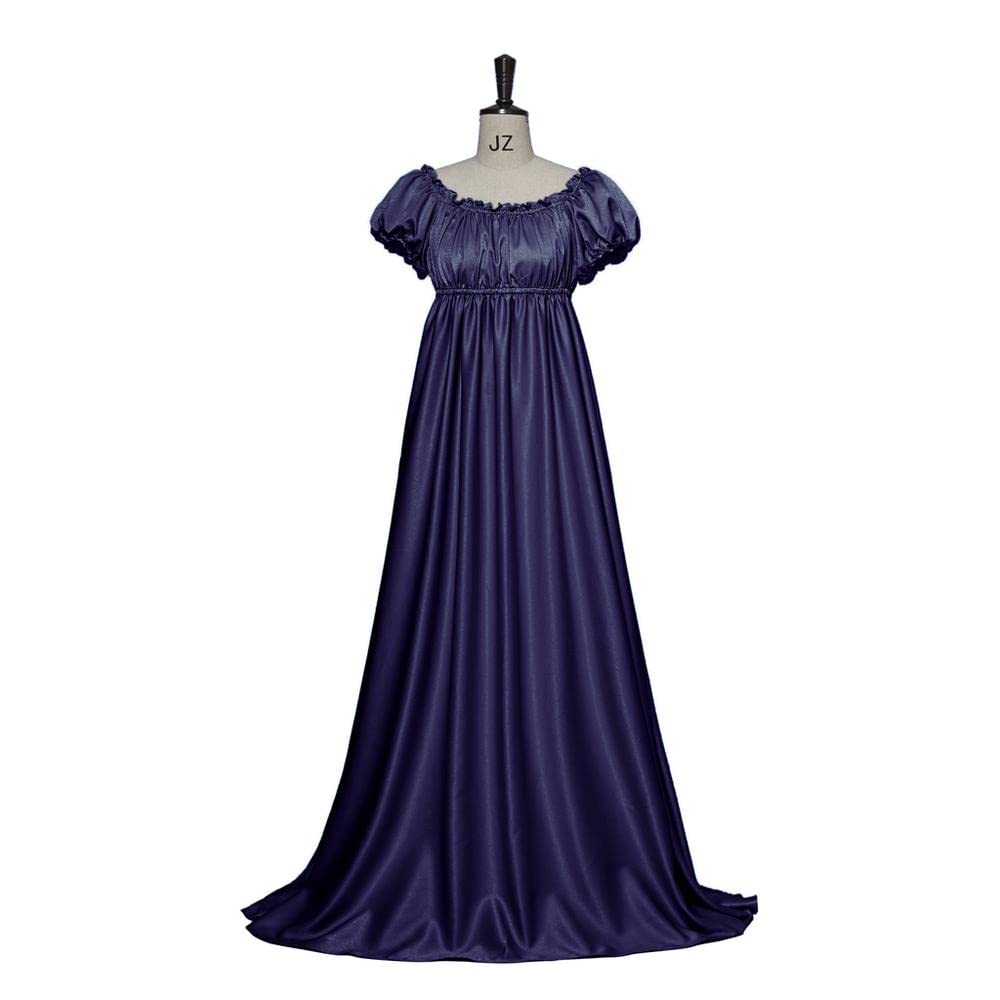 Elegant Daphne Women's Regency Dress - High Waist Jane Austen Inspired Ball Gown for Historical Reenactment, Tea Parties & Cosplay