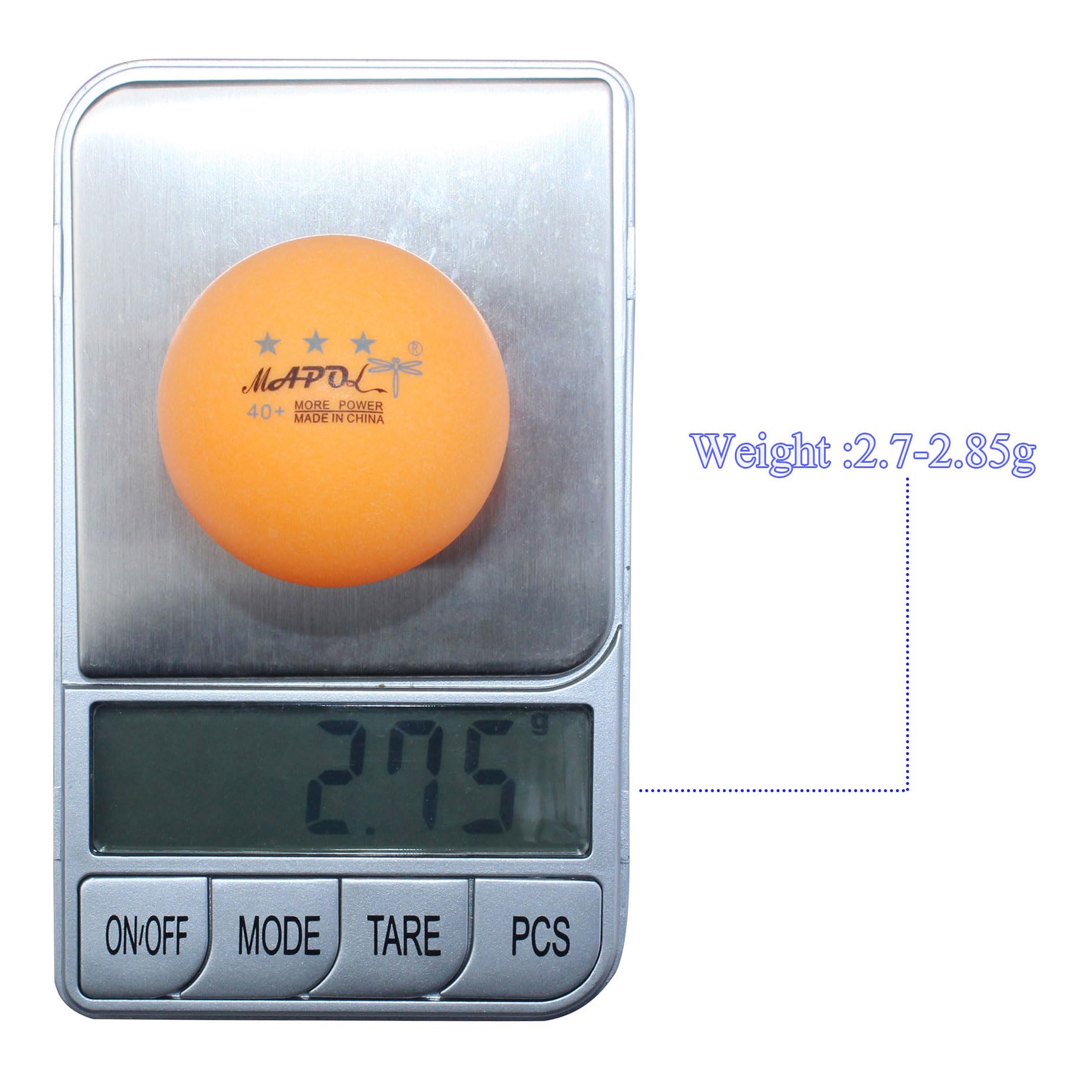 MAPOL 100-Pack 3-Star Orange Practice Ping Pong Balls - Premium Table Tennis Training Balls for Tournaments, Clubs & Home Practice - Durable & Consistent Bounce for Professional & Recreational Play