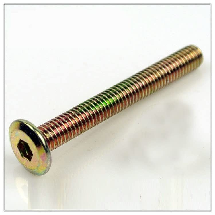 12 Sets M6x13mm Furniture Bolt Nut Set - Hex Socket Screw with Barrel Nuts for DIY Furniture Assembly (Tables, Chairs, Workbenches) - Durable Fasteners for Home Office & Workshop Projects