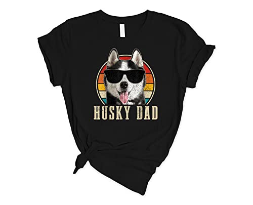 Funny Husky Dad T-Shirt - Cool Dog Dad Shirt for Men - Perfect Father's Day Gift Idea - Great for Casual Wear, Dog Lovers & Outdoor Activities
