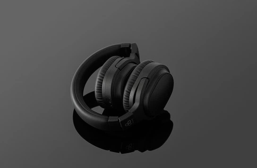 Final UX3000 Noir - Premium Wireless Bluetooth Headphones for Music, Calls & Gaming - Noise Cancelling Over-Ear Headset with Long Battery Life - Perfect for Travel, Work & Home Use