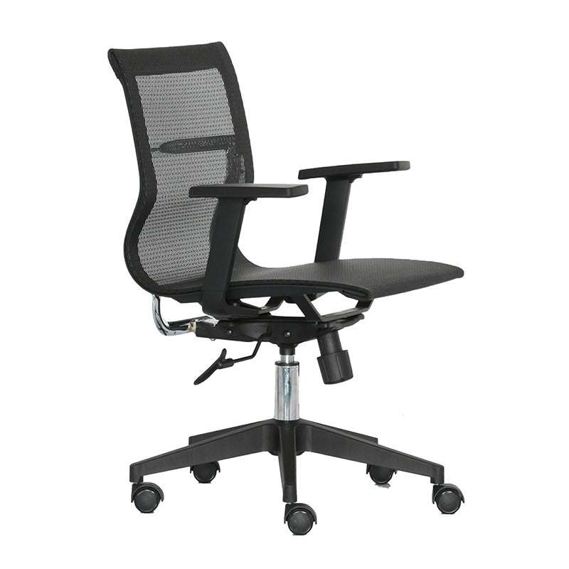Premium GUSTO Executive Office Chair - Ergonomic High Back Mesh Chair with Adjustable Lumbar Support - Black - Perfect for Home Office, Gaming & Workspace Comfort