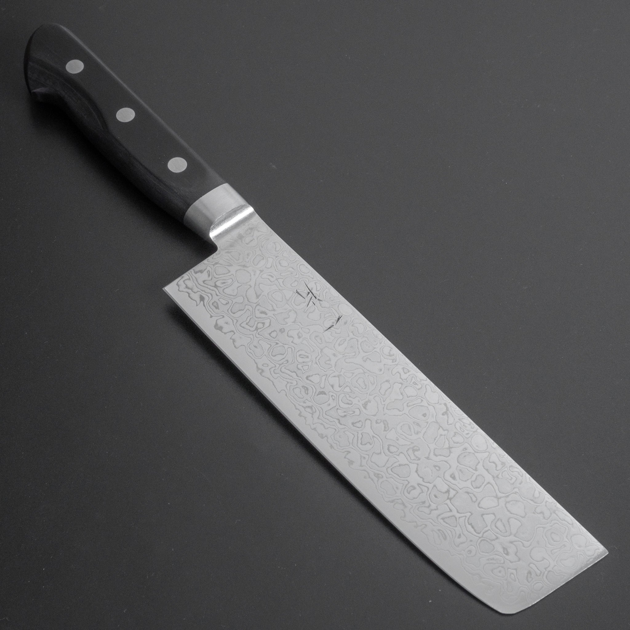 Hitohira HG Damascus Nakiri Knife with Pakka Wood Handle - Premium Japanese Vegetable Knife for Home Chefs & Professional Kitchens