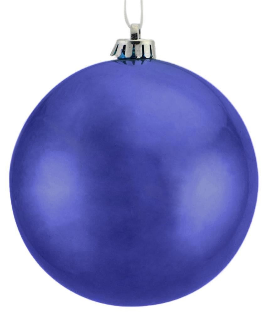 150mm Smooth Shiny Royal Blue Vacuum Plated Christmas Ball Ornament - Perfect for Holiday Tree Decorations, Party Favors, and Home Decoration