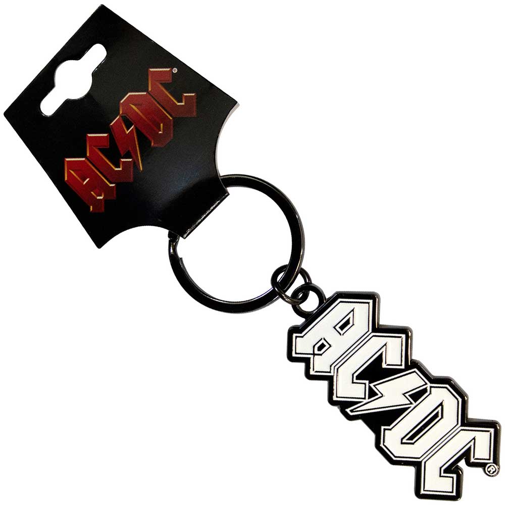 AC/DC Standard Logo Mono Keychain - Official Band Merchandise for Fans & Collectors | Perfect for Keys, Backpacks & Gifts