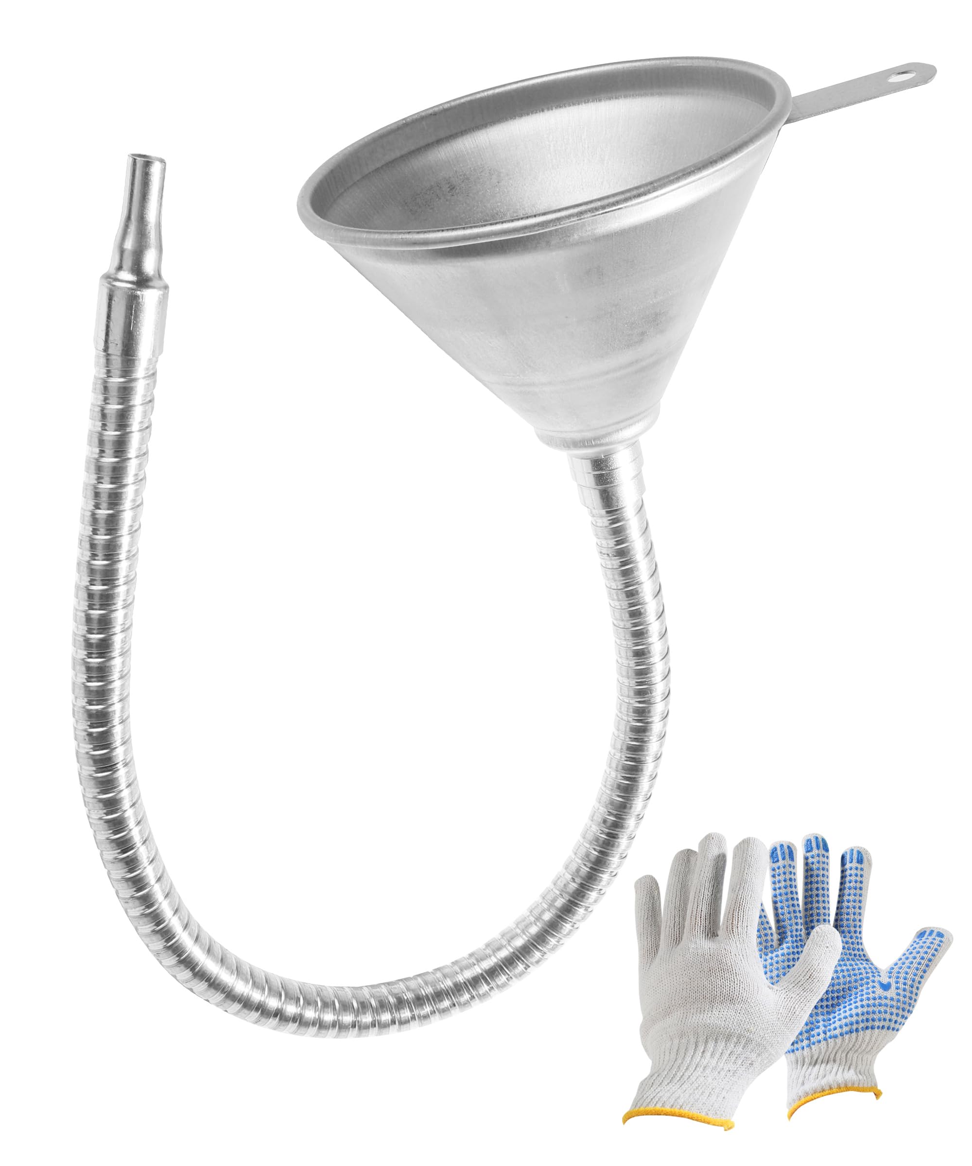 24.8 Inch Flexible Automotive Funnel - Universal Oil Filler for Engine, Transmission & Fluids - Perfect for DIY Car Maintenance & Garage Use