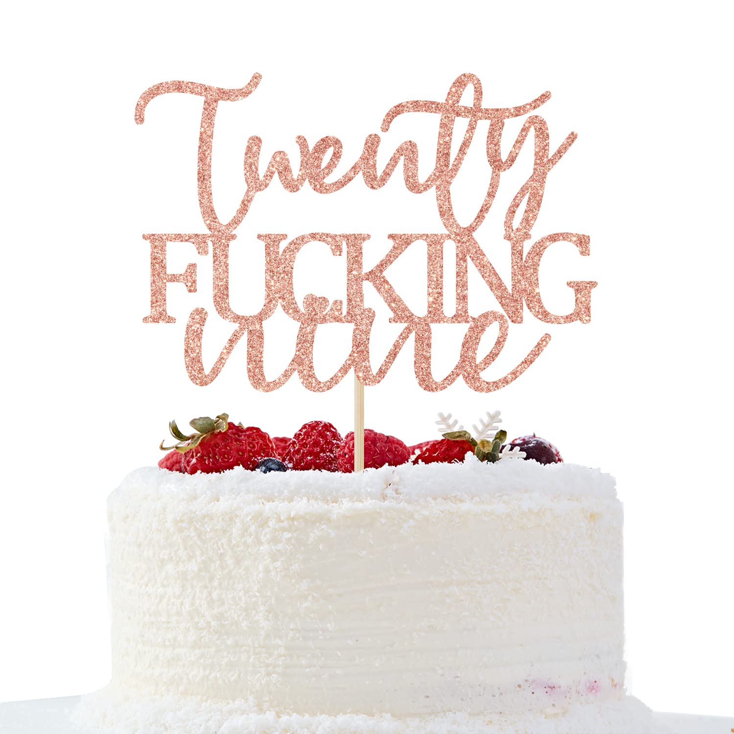 Happy 29th Birthday Cake Topper - Rose Gold Glitter & Black Cake Decorations for 29th Birthday Party Supplies | Perfect for Milestone Celebrations, Anniversaries & Special Occasions