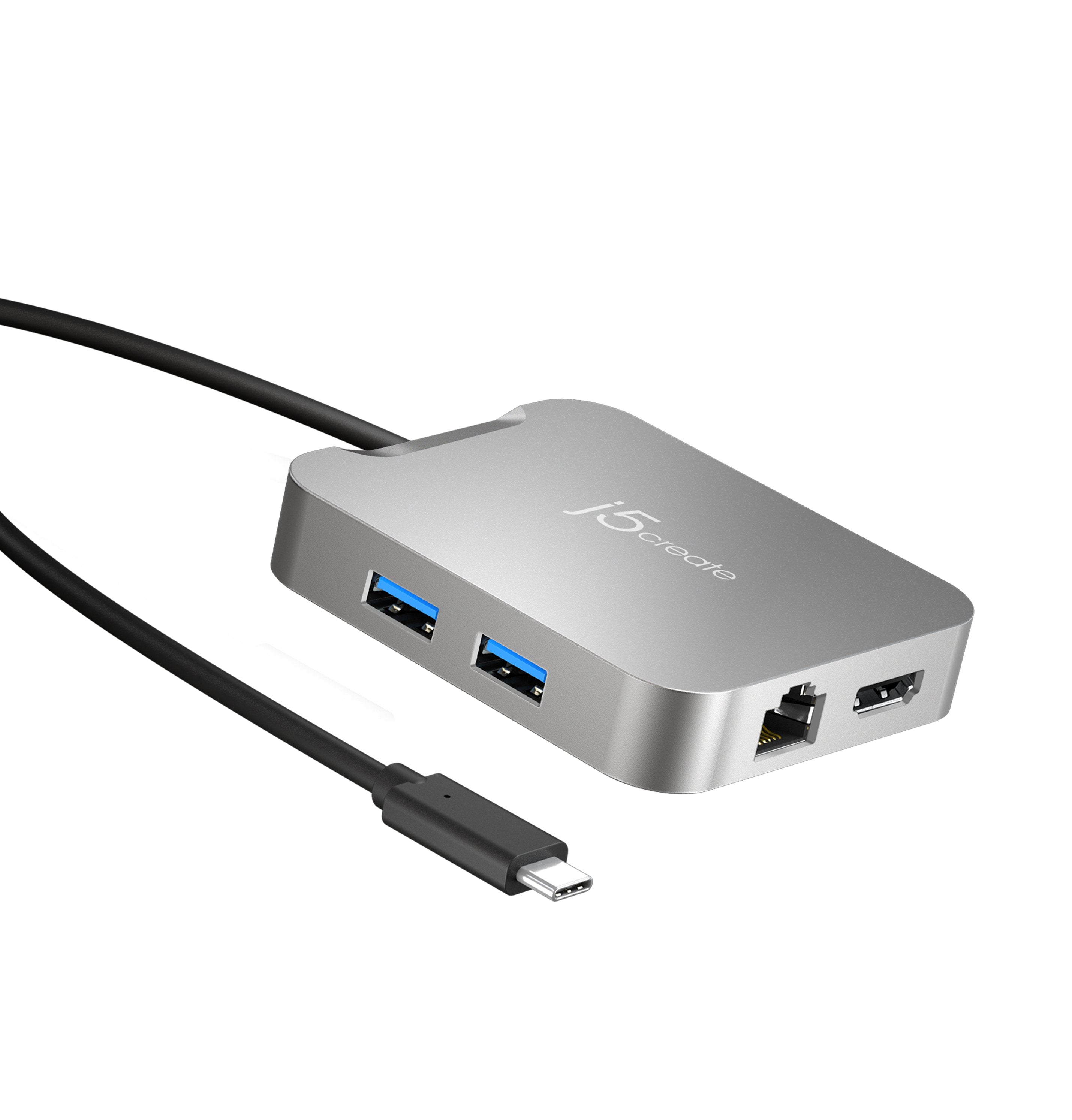 4K60 Elite USB C® PD Multi Port Adapter - 6-in-1 USB C Hub with HDMI, Ethernet, USB 3.0 for MacBook Pro/Air, iPad Pro, Chromebook - Perfect for Home Office, Gaming & Video Conferencing