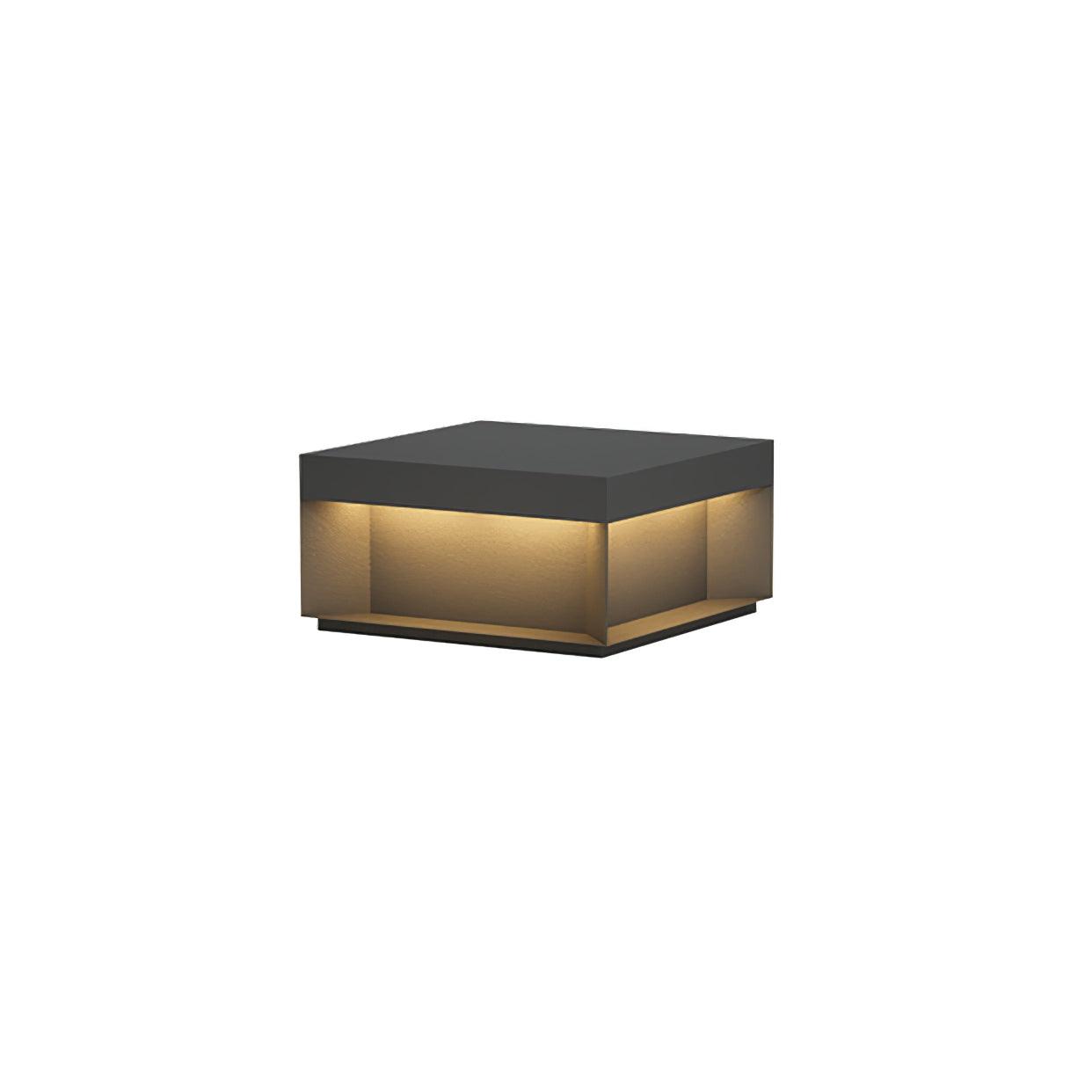 Black Box Outdoor Post Light - Durable Weatherproof LED Exterior Light for Patio, Garden, and Driveway Lighting