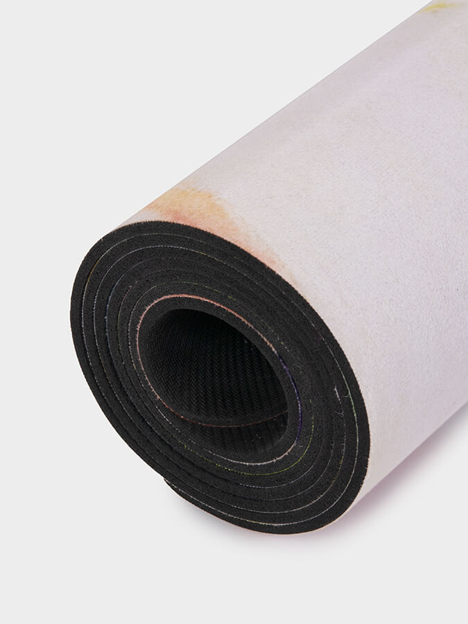 Eco-Friendly Vegan Suede Microfiber Yoga Mat 4mm - Non-Slip, Cushioned for Hot Yoga, Pilates & Home Workouts - Perfect for Beginners & Professionals