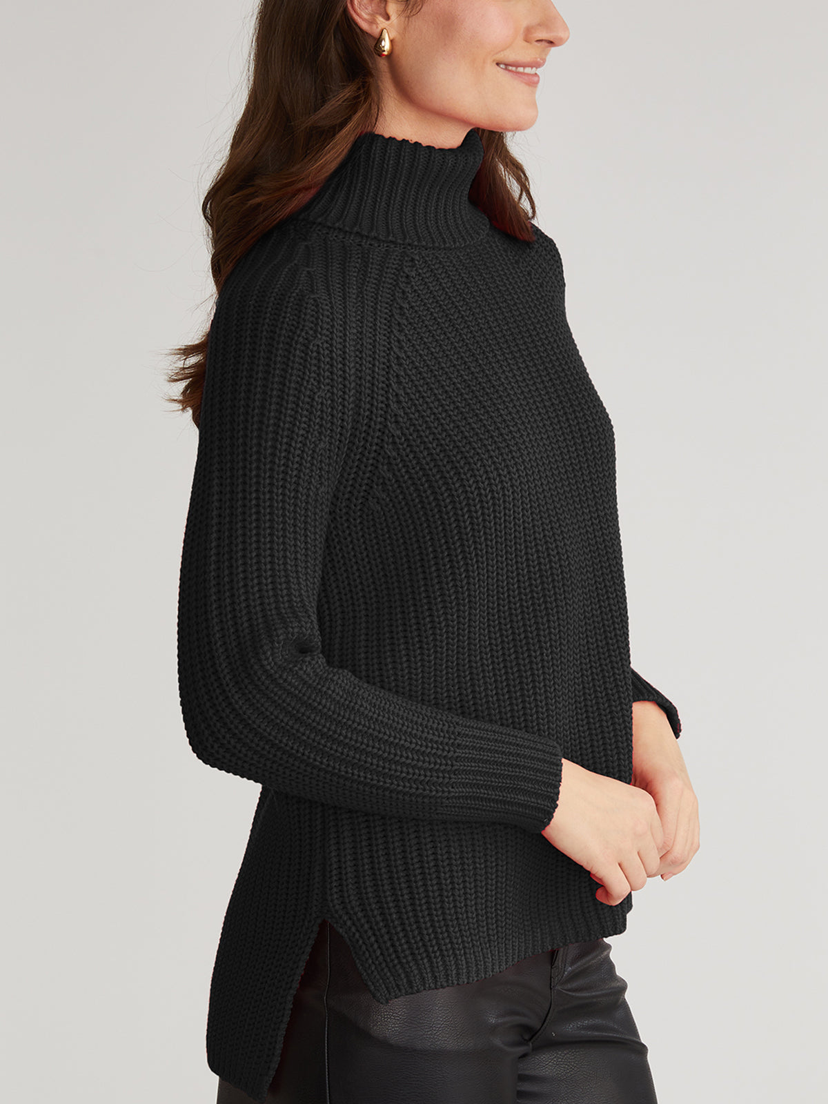 Stella Women's Shaker Stitch Turtleneck Sweater - Soft Knit Pullover for Fall & Winter - Cozy Casual Wear for Office, Dates & Holiday Outfits