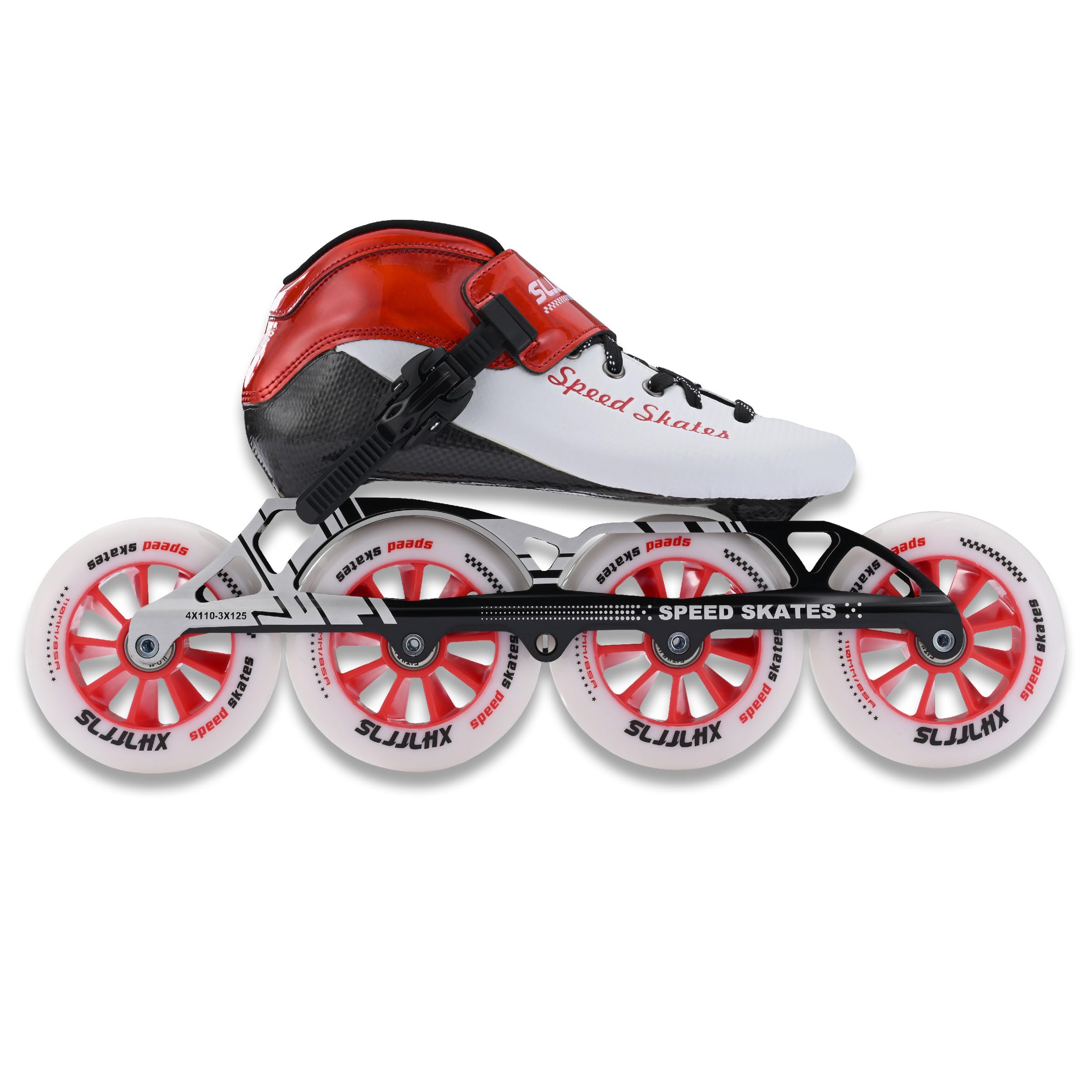 Professional Carbon Fiber Inline Speed Skates for Men & Women - High Performance Fitness & Racing Rollerblades - Unisex Adult Skates for Outdoor, Indoor & Competition Use