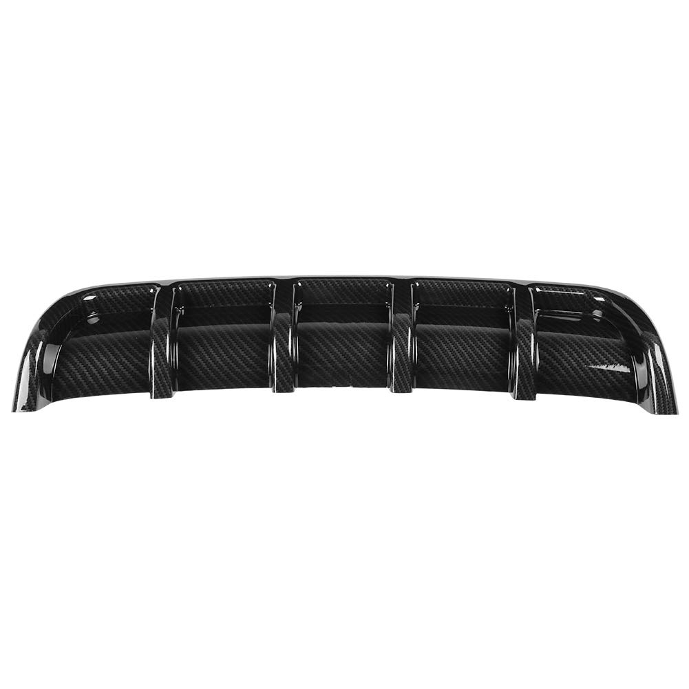 ABS Black Universal Car Rear Bumper Shark Fin Spoiler Diffuser - Aerodynamic Enhancement for Sedans, Coupes & Hatchbacks - Street Racing & Performance Upgrade Accessory