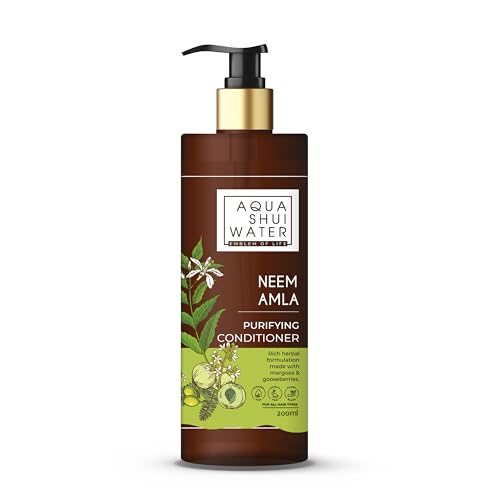 AQUA SHUI WATER Neem Amla Conditioner for Hair Growth - Nourishing & Strengthening Hair Treatment for Women & Men (200ml) - Perfect for Dry, Damaged Hair & Scalp Care