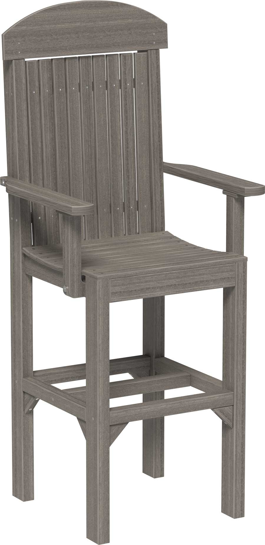 LuxCraft Classic Bar Height Arm Chair - Modern Dining & Kitchen Counter Stool for Home, Bar, Restaurant & Office Use