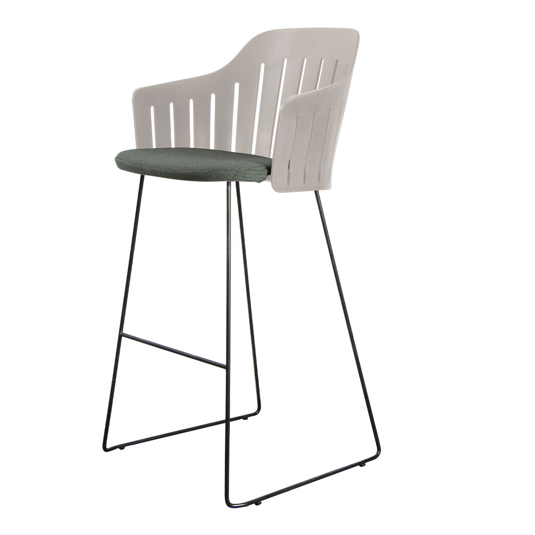 Premium Outdoor Bar Chair with Sled Base & Comfortable Seat Cushion - Perfect for Patio, Deck, Poolside, and Backyard Relaxation
