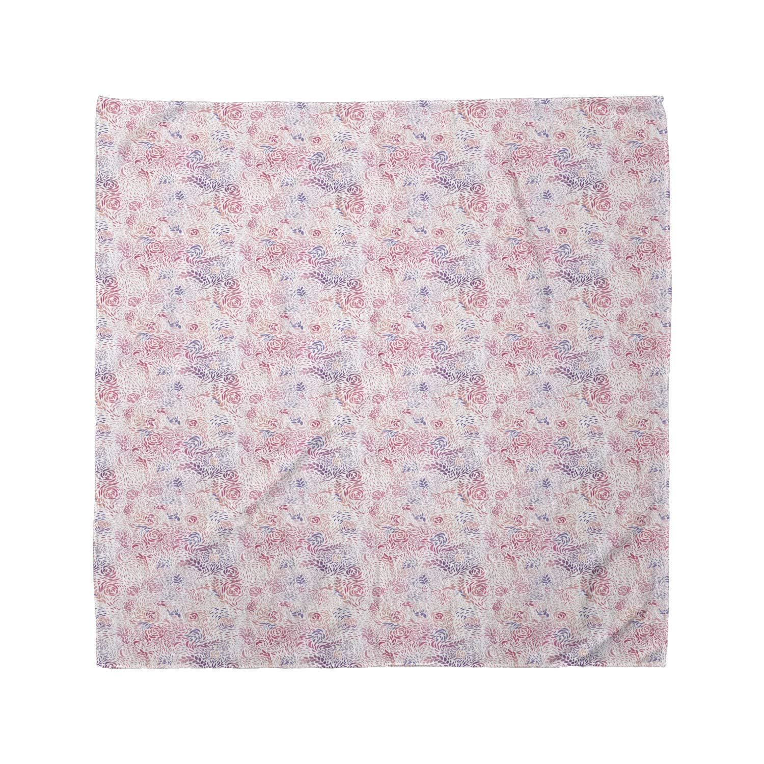 Ambesonne Floral Bandana - Pink Rose Blending Unisex Head & Neck Scarf for Women & Men | Perfect for Outdoor Activities, Music Festivals, and Fashion Accessories