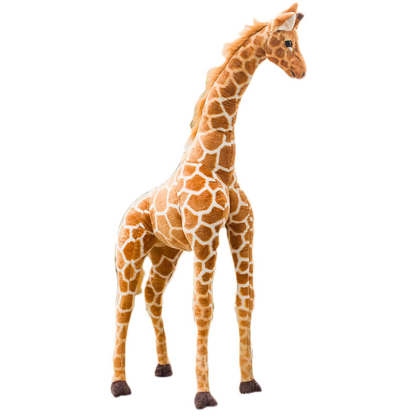 NNYCC 50-140cm Giant Lifelike Giraffe Plush Toy - Extra Large Soft Stuffed Animal for Kids & Adults (140cm) - Perfect for Birthday Gifts, Nursery Decor, and Cuddling