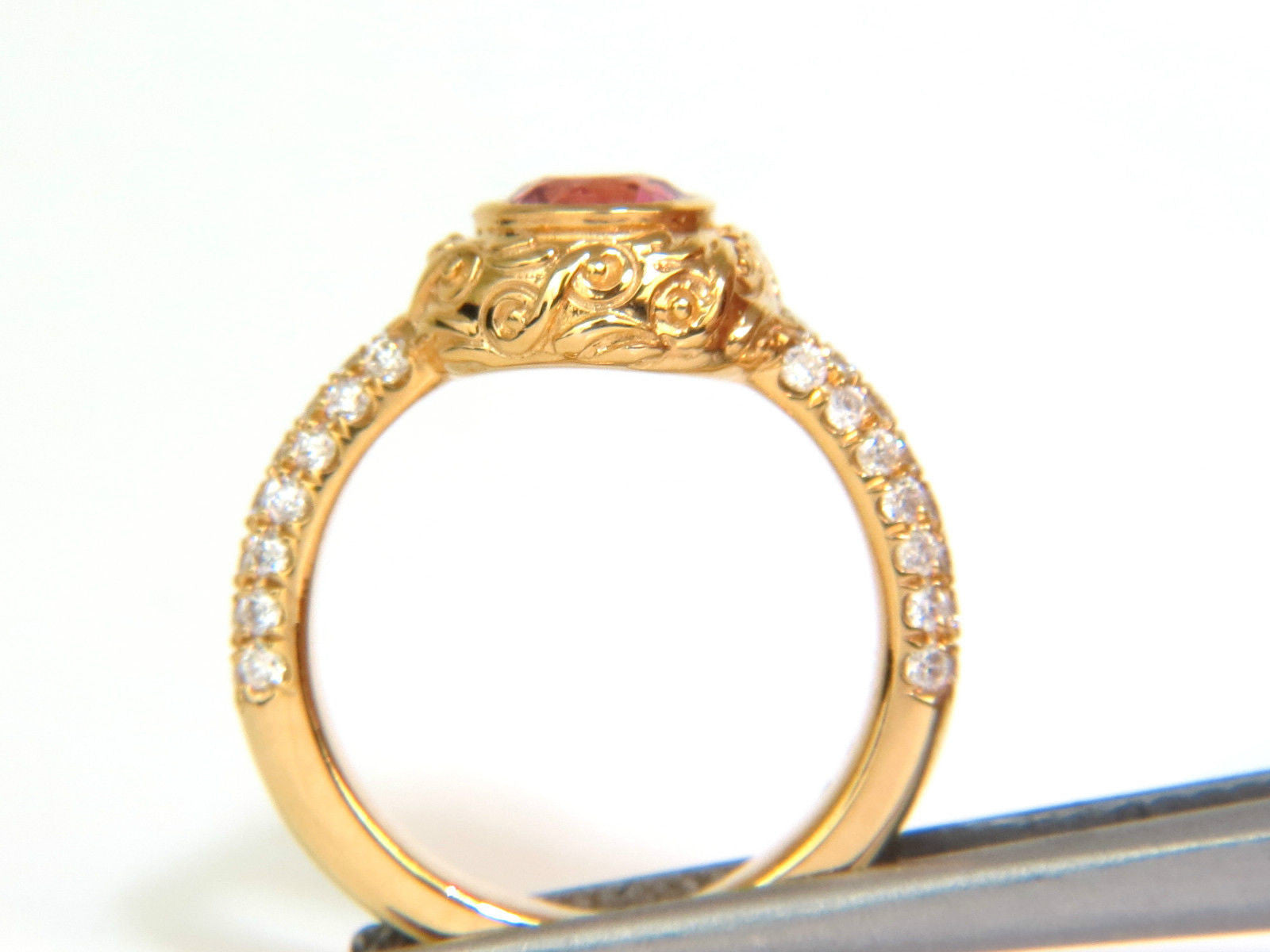 2.05CT GIA Certified No Heat Natural Sapphire & Diamond Vintage Spanish Deco Ring in 14K Gold – Perfect for Engagement, Wedding & Special Occasions