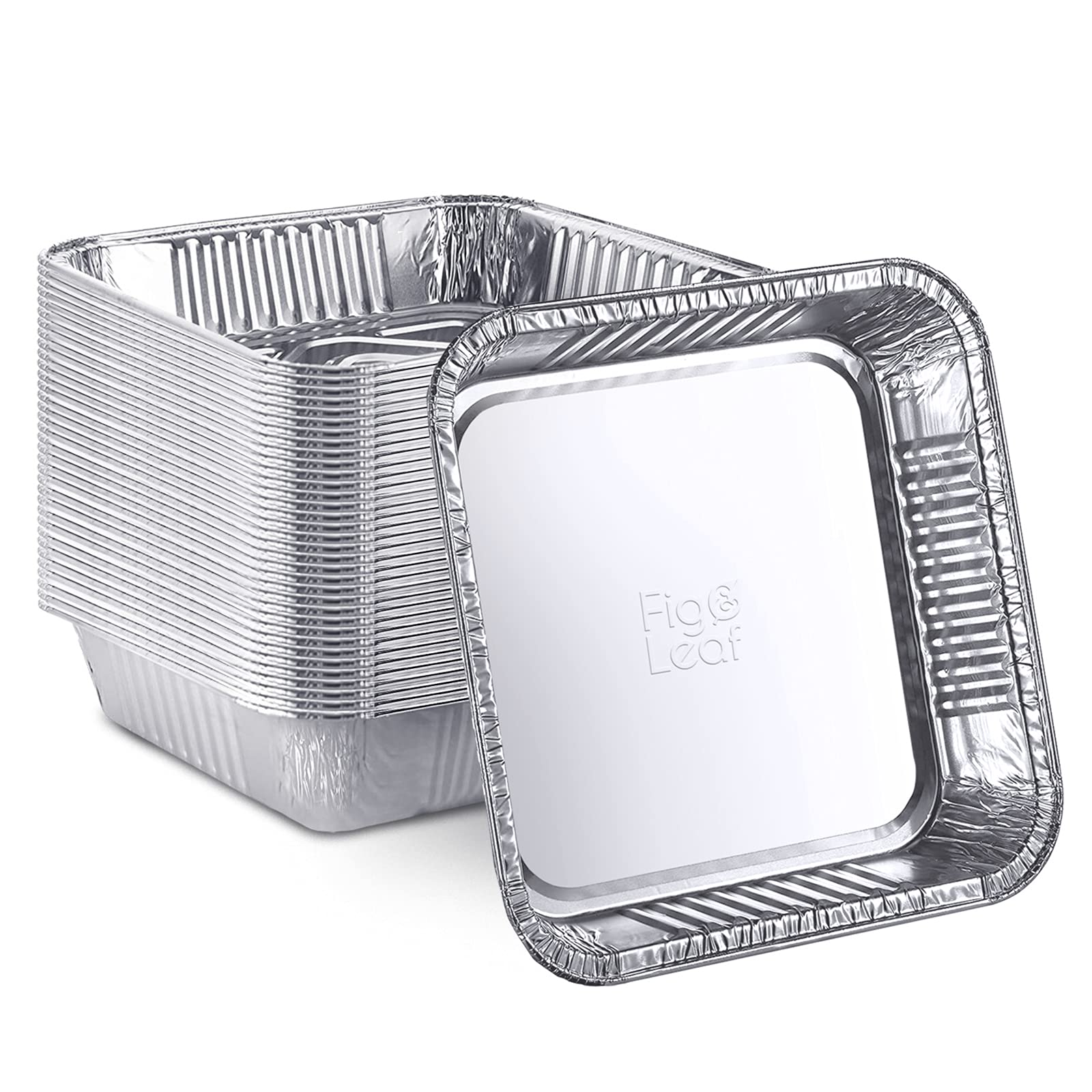 480-Pack 7x7 Inch Square Baking Cake Pans | Disposable Aluminum Foil Tins for Roasting, Broiling & Cooking | Perfect for Toaster Ovens, Meal Prep & Party Desserts | Portable Food Containers for Home Bakers & Catering