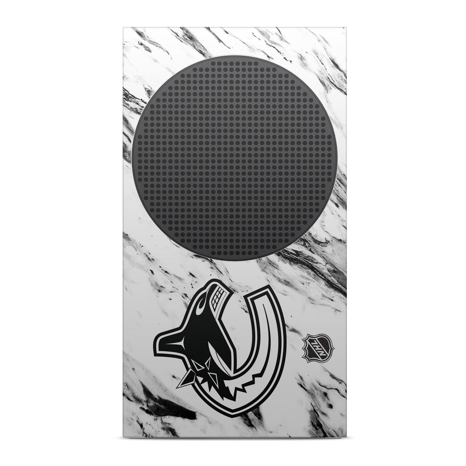Official NHL Vancouver Canucks Marble Vinyl Gaming Skin Sticker Bundle - Compatible with Xbox Series S Console & Controller - Perfect for Gamers & Hockey Fans