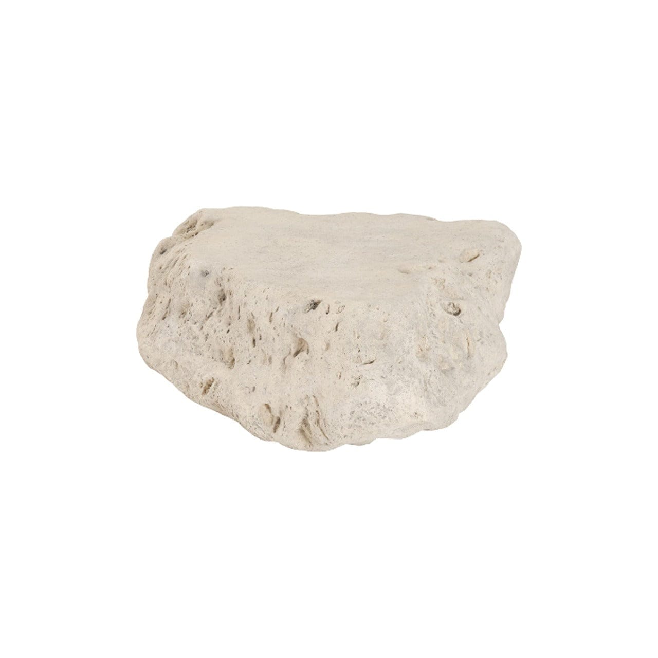 Boulder Large Roman Stone Coffee Table - Modern Living Room Centerpiece for Home Decor