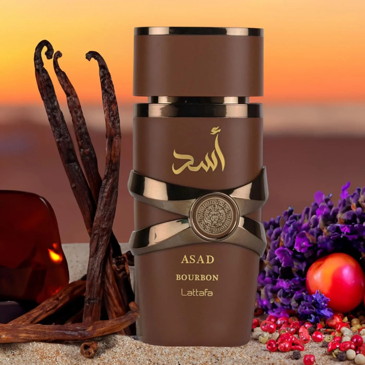 Premium Asad Bourbon 3.4 oz Eau de Parfum for Men - Long Lasting Fragrance for Date Night & Special Occasions