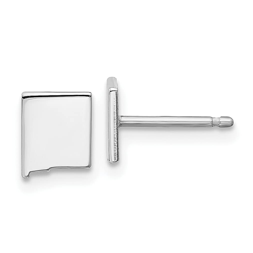 925 Sterling Silver New Mexico Stud Earrings for Women - Travel Jewelry Gift