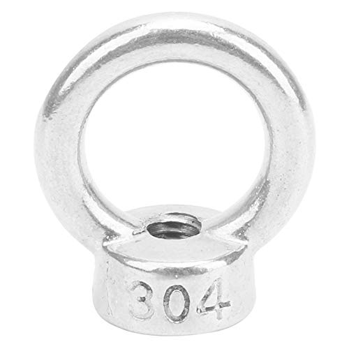 Heavy Duty Lifting Eye Nut - Silver White (10PCS) - Secure Rope & Cable Attachment for Home, Furniture & Industrial Use - Perfect for Hoisting, Hanging & DIY Projects