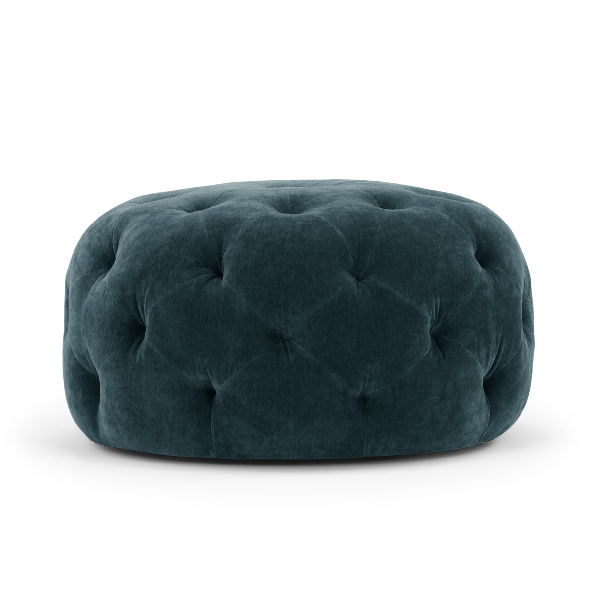 Abby Fabric Ottoman Stool - Soft Upholstered Storage Bench for Living Room, Bedroom & Entryway - Versatile Seating & Home Decor