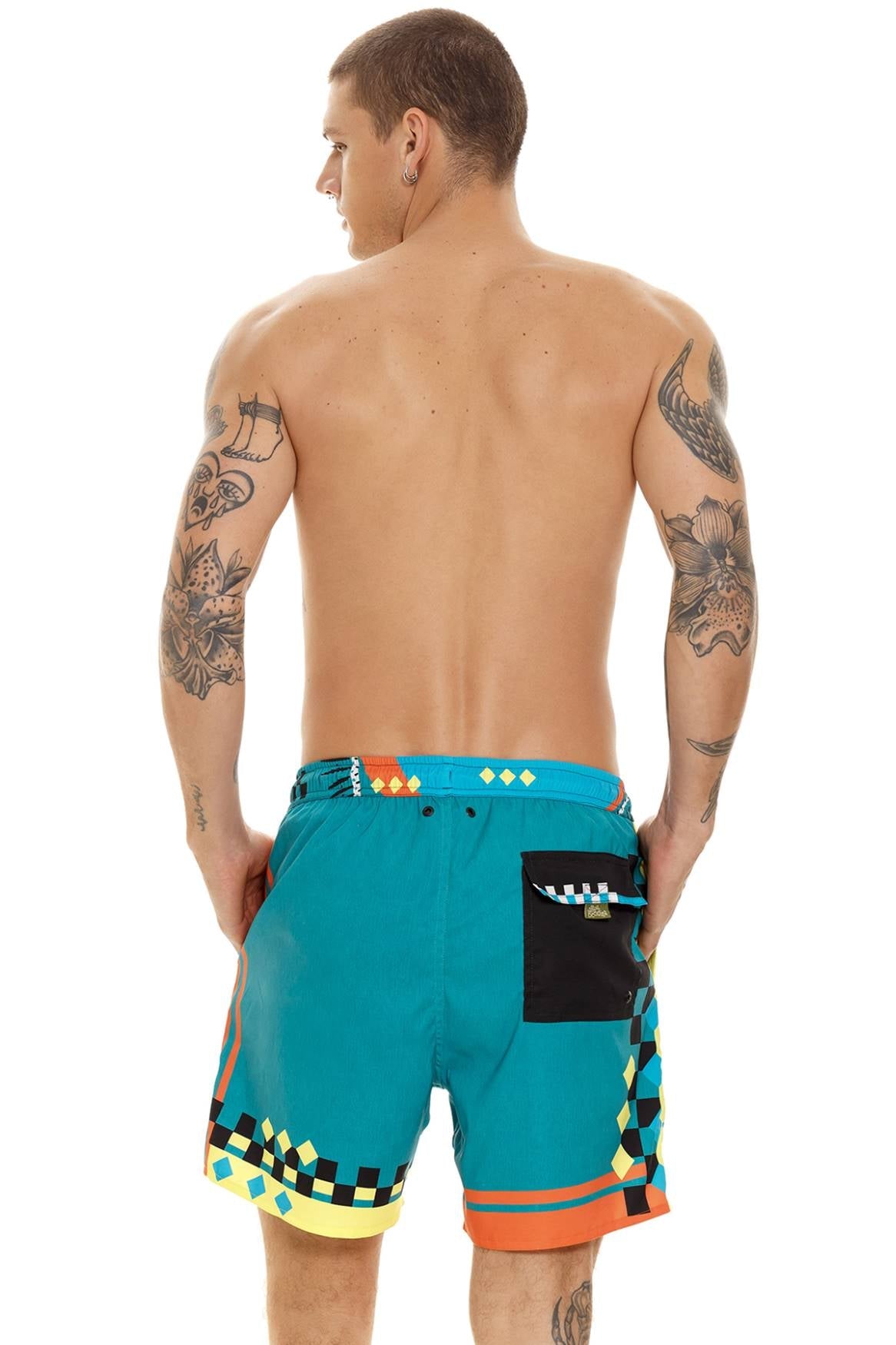 Joe Men's Quick-Dry Swim Trunks with Mesh Lining - UPF 50+ Sun Protection, Comfortable Beach Shorts for Swimming, Surfing, and Summer Vacations