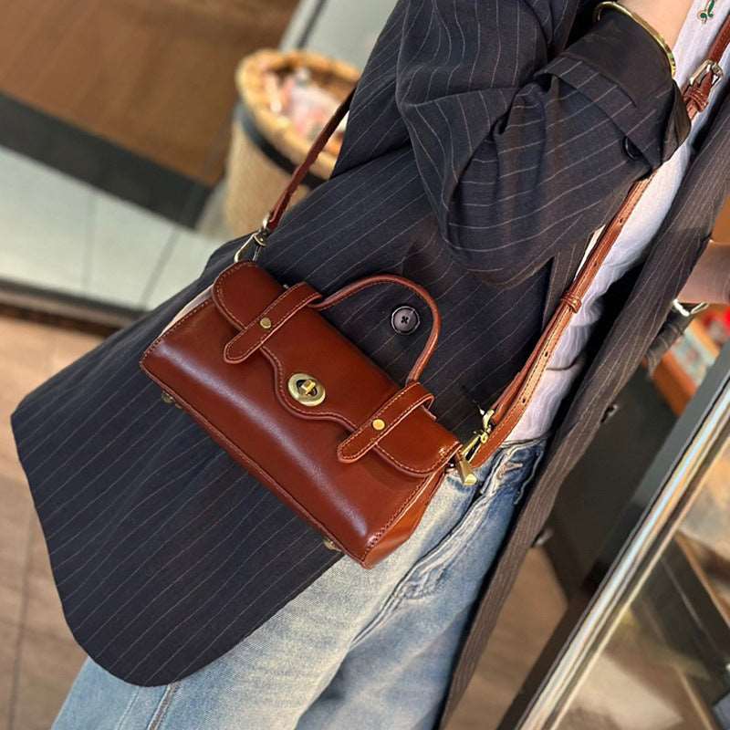 Stylish Genuine Leather Tote Bag for Women - Durable & Spacious Handbag for Work, Travel & Everyday Use