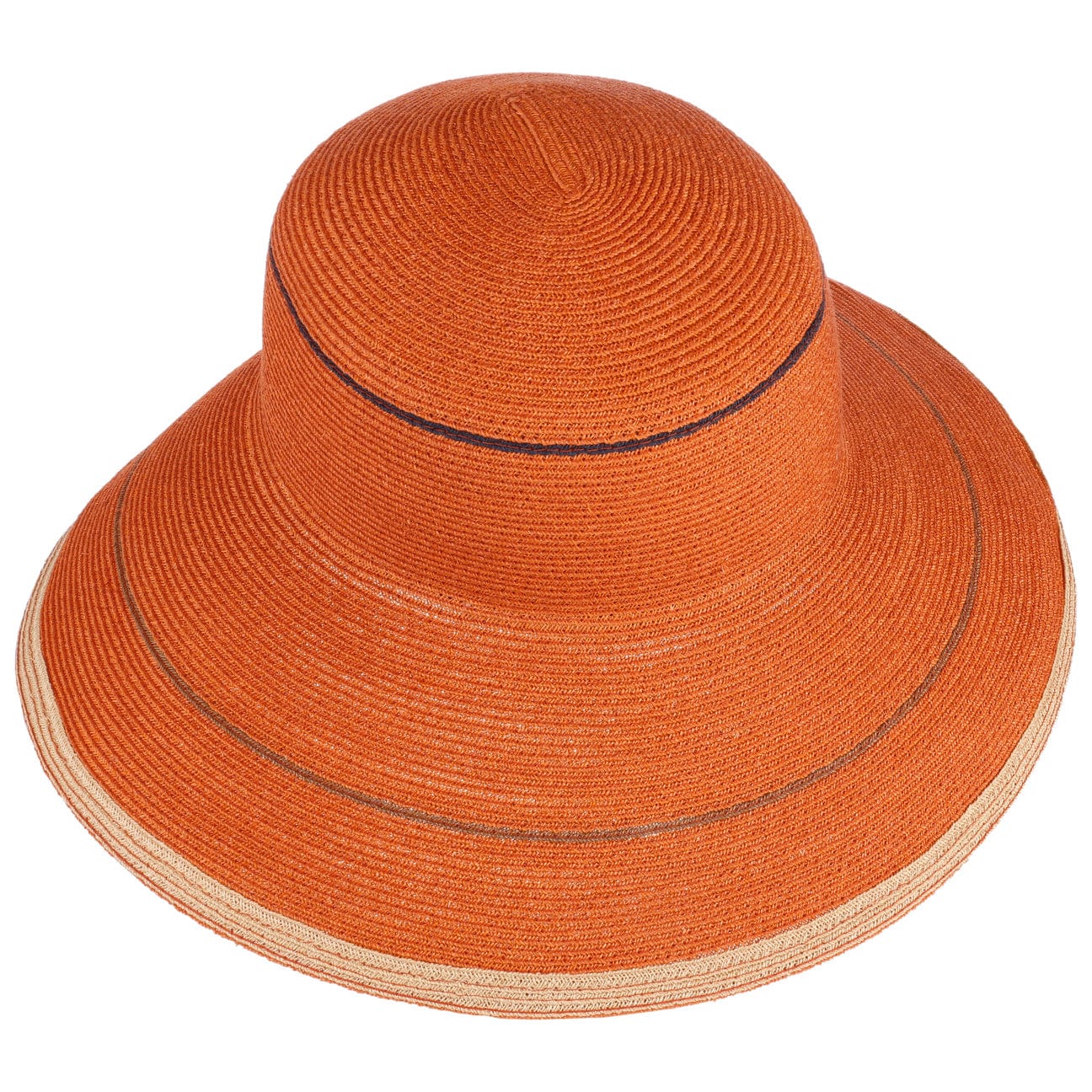 Mayser Alba Stripes Hemp Hat - Stylish & Breathable Summer Sun Hat for Women - Perfect for Beach, Gardening & Outdoor Activities