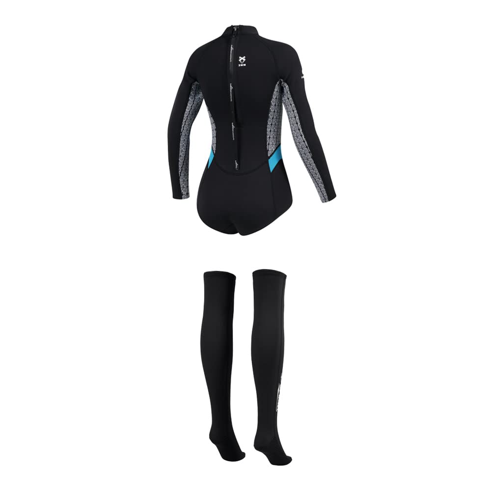 Women's 2mm Neoprene Wetsuit for Cold Water - Perfect for Swimming, Surfing & Snorkeling - Ideal for Winter Surfing, Scuba Diving & Water Sports