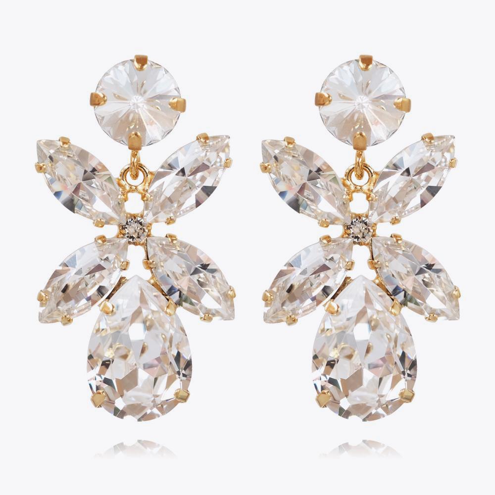 Dione Crystal Earrings for Women - Elegant Dangle Drop Earrings for Party, Wedding & Evening Wear