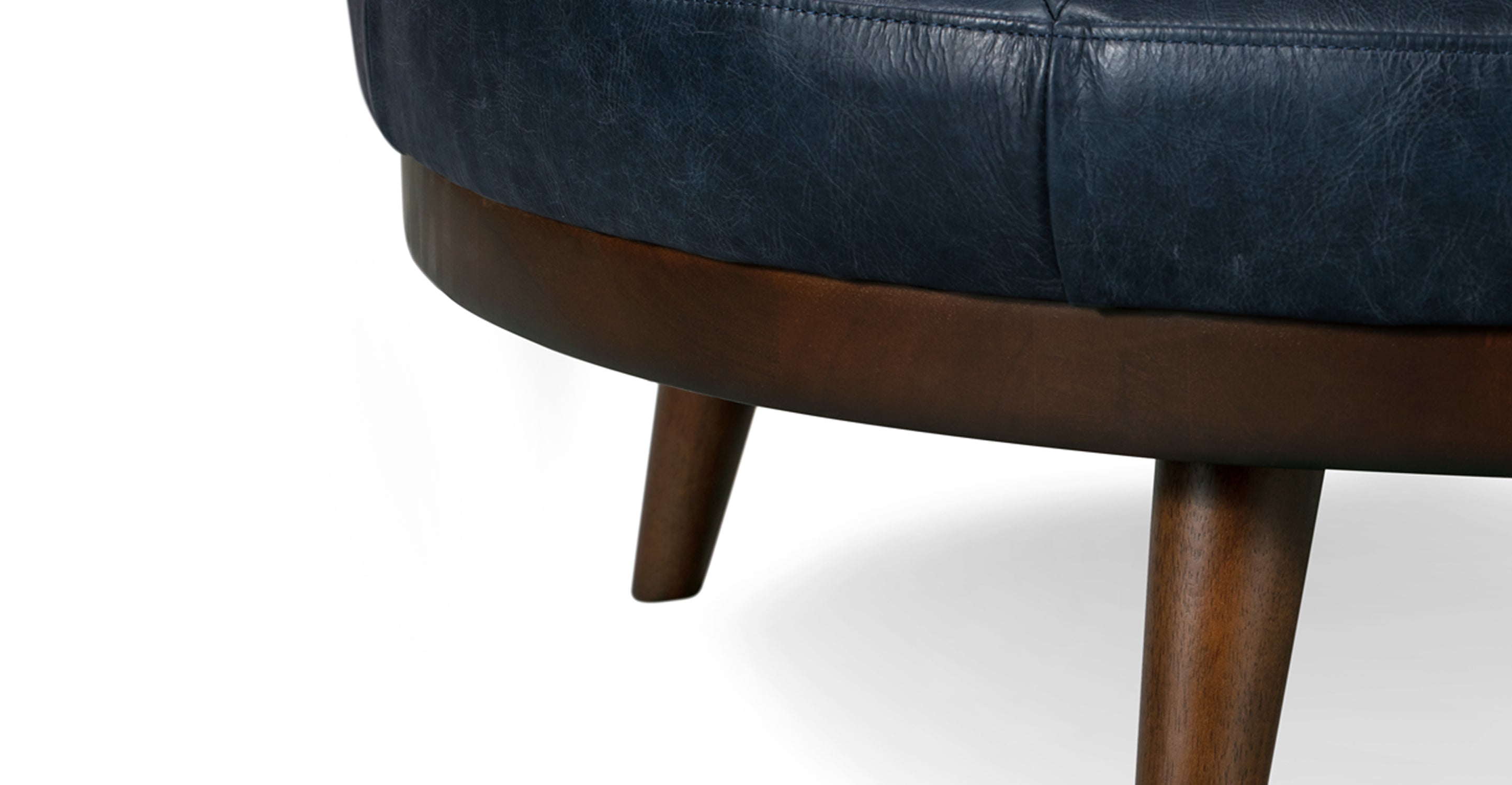 Premium Gio Leather Ottoman - Soft & Durable Footrest, Storage Bench, Living Room Decor - Perfect for Home, Office & Lounge Relaxation
