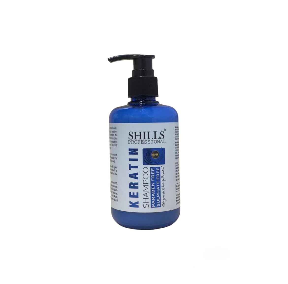 Shills Professional Keratin Shampoo for Damaged Hair - Paraben & Sulfate Free, 300ml - Repair & Strengthen Dry, Frizzy Hair - Perfect for Daily Use & Salon-Quality Results at Home