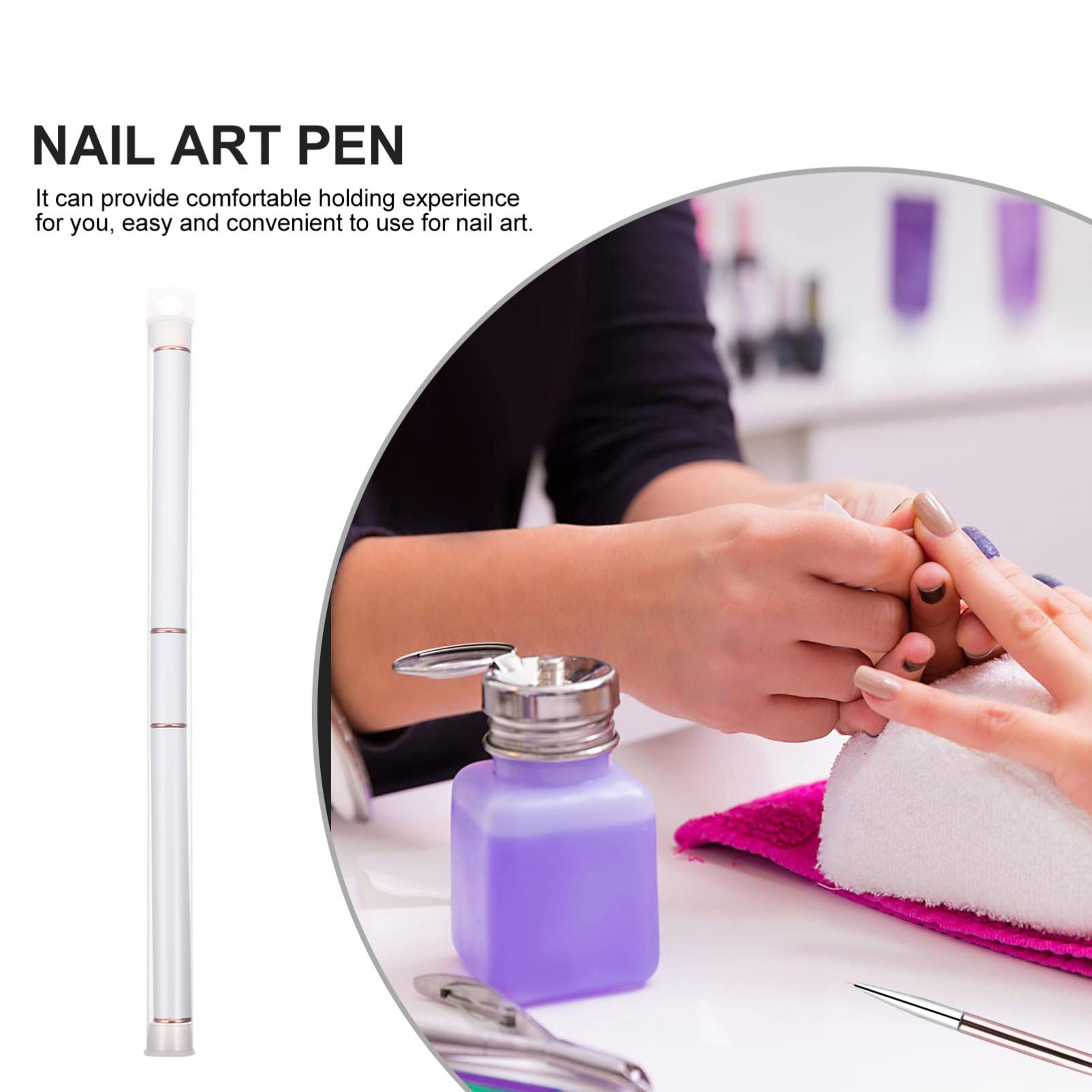 Professional Nail Art Liner Pen - Precise Gel Nail Brush for Manicure & Nail Design | DIY Nail Art Accessories for Salon, Home Use & Nail Painting | Perfect for Beginners & Professionals