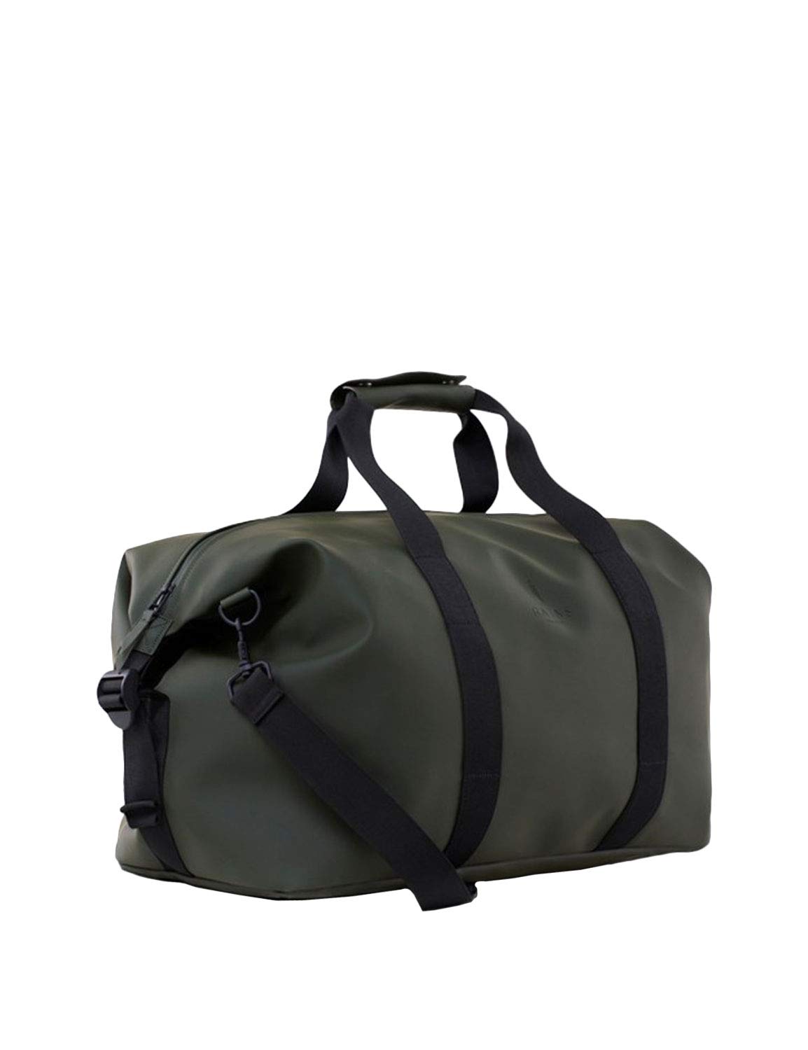 RAINS Men's Waterproof Weekend Travel Duffle Bag - Lightweight Gym Overnight Carry On Bag for Business Trip, Gym, Workout & Outdoor Adventures (Black)