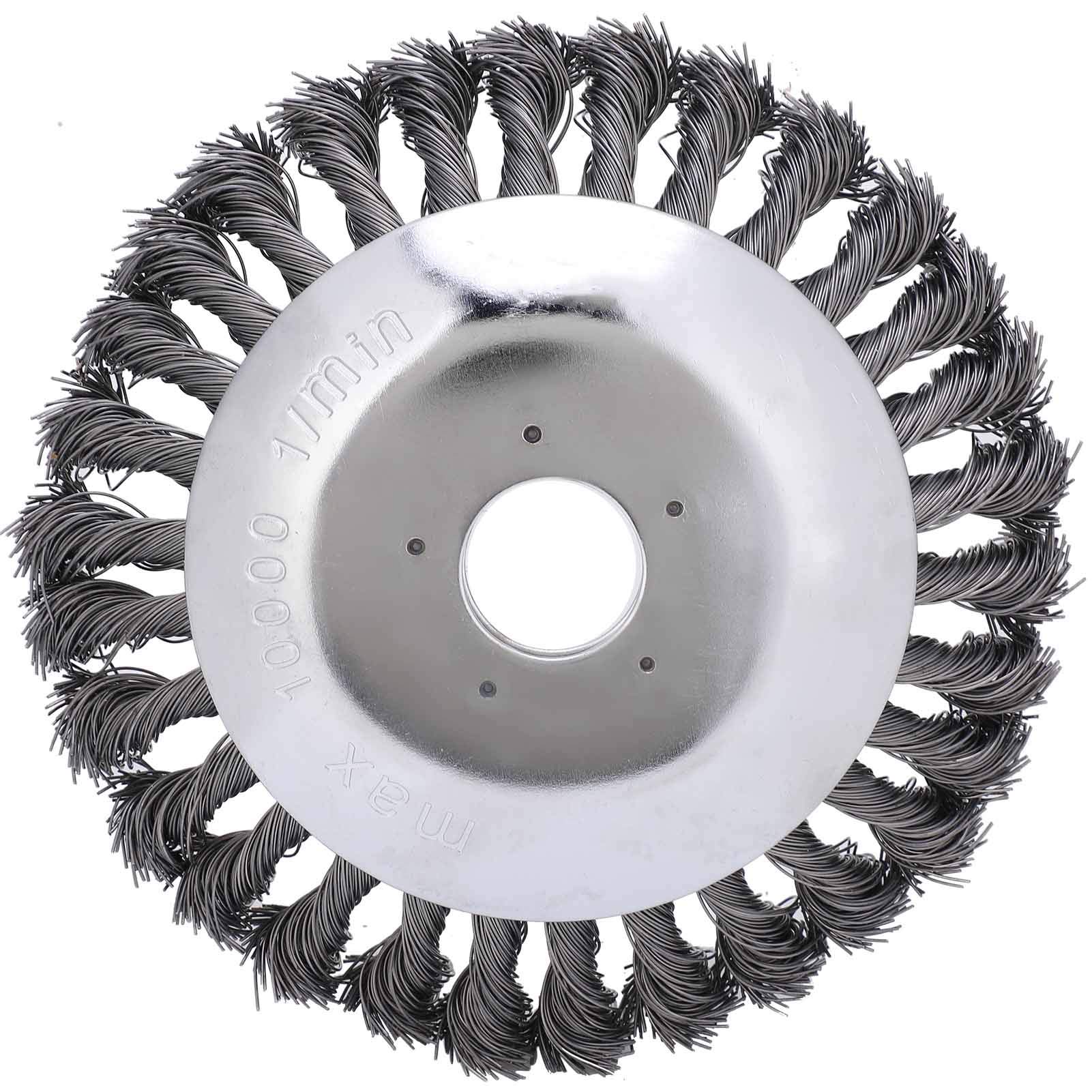 Wire Wheel Lawn Mower - Heavy Duty Fixed Plate Grass Trimmer Wheel for Garden Tools | Perfect for Professional Landscaping & Home Garden Maintenance