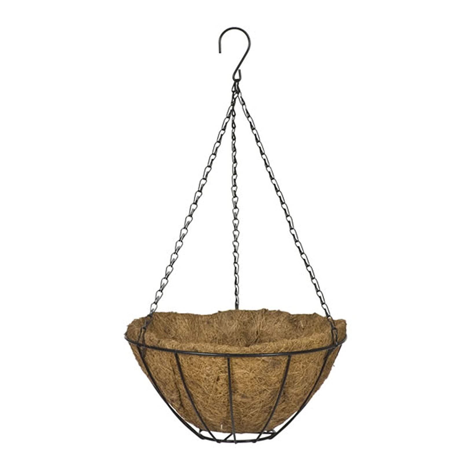 Coconut Fiber Hanging Basket Liners - Eco-Friendly Plant Pot Insert for Flowers & Plants | Durable Replacement Liner for Indoor/Outdoor Garden Decor (Model RL7)