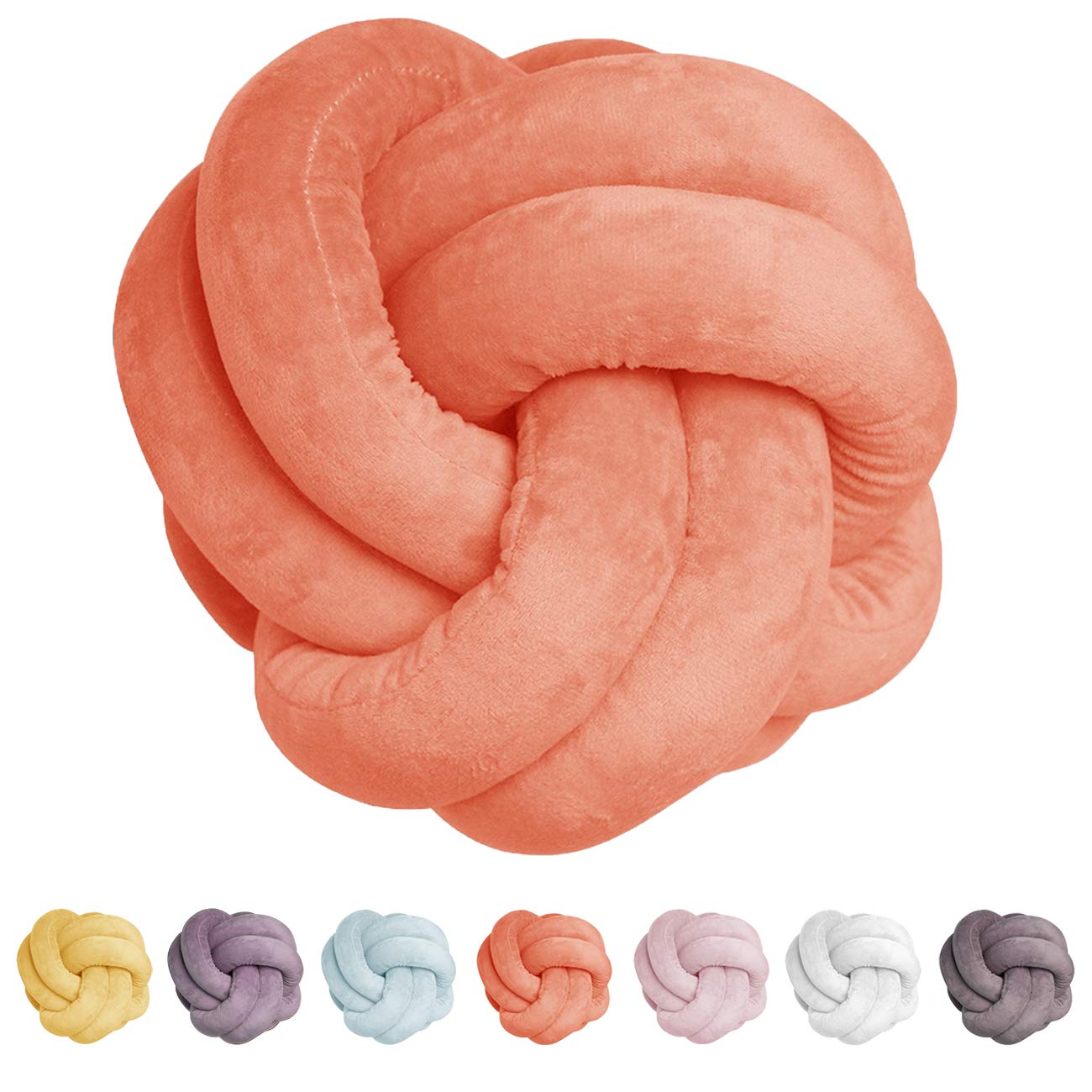 FUB Soft Plush Knot Ball Pillow - 11.8x11.8