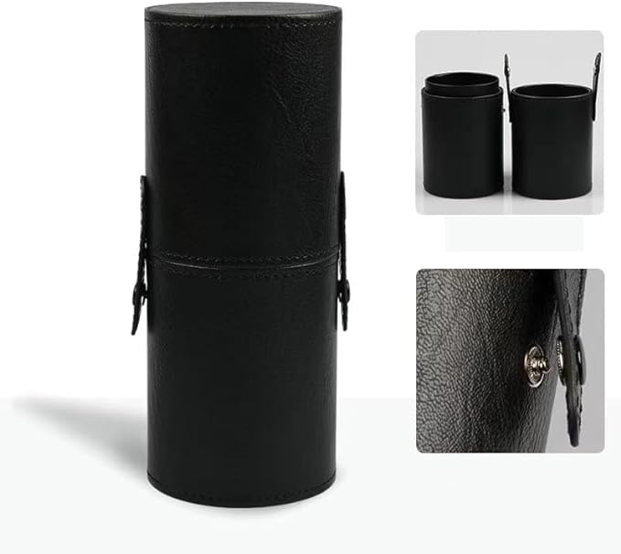 Bombay Black Makeup Brush Organizer - Premium Brush Holder & Travel Vanity Case for Cosmetics | Perfect for Home Vanity, Salon Use & Travel Makeup Storage