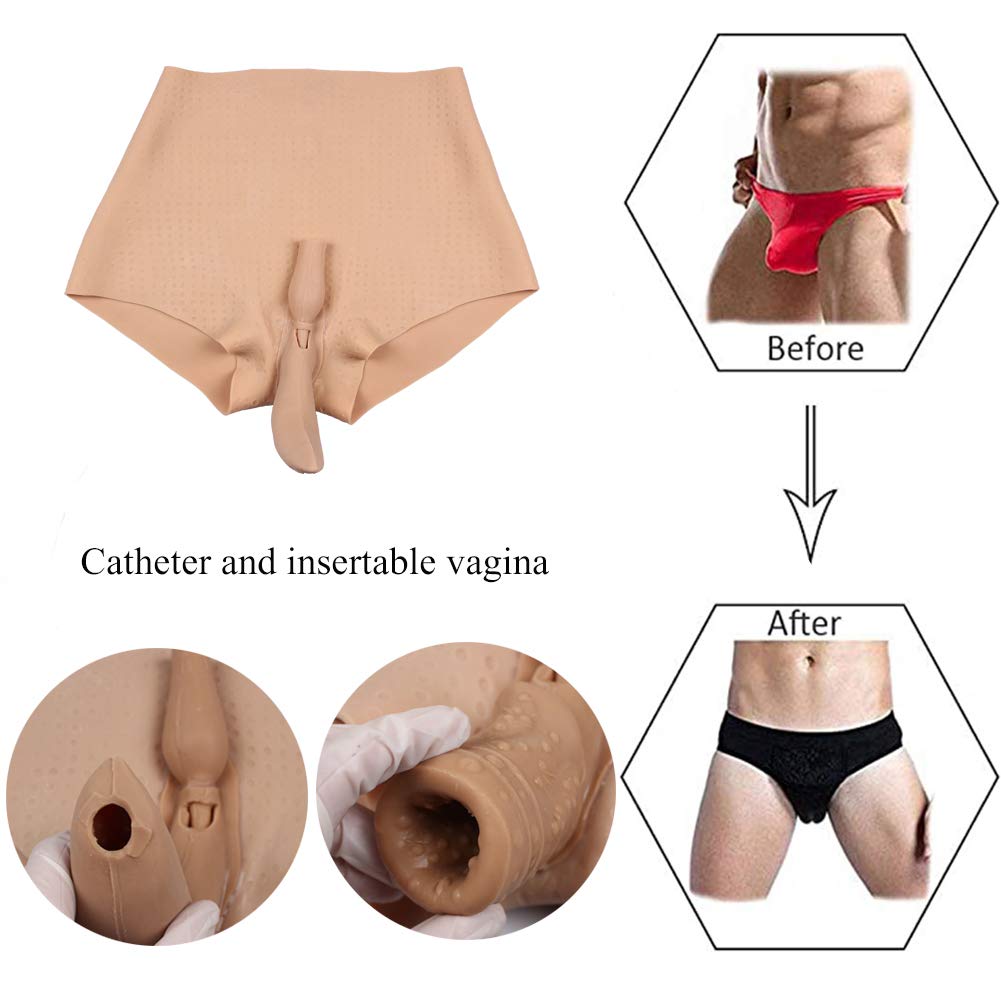 Liifun Realistic Silicone Short Pants - Butt Lifter Shaping Underwear for Crossdressers & Transgender Women | Comfortable & Discreet for Everyday Wear & Special Occasions