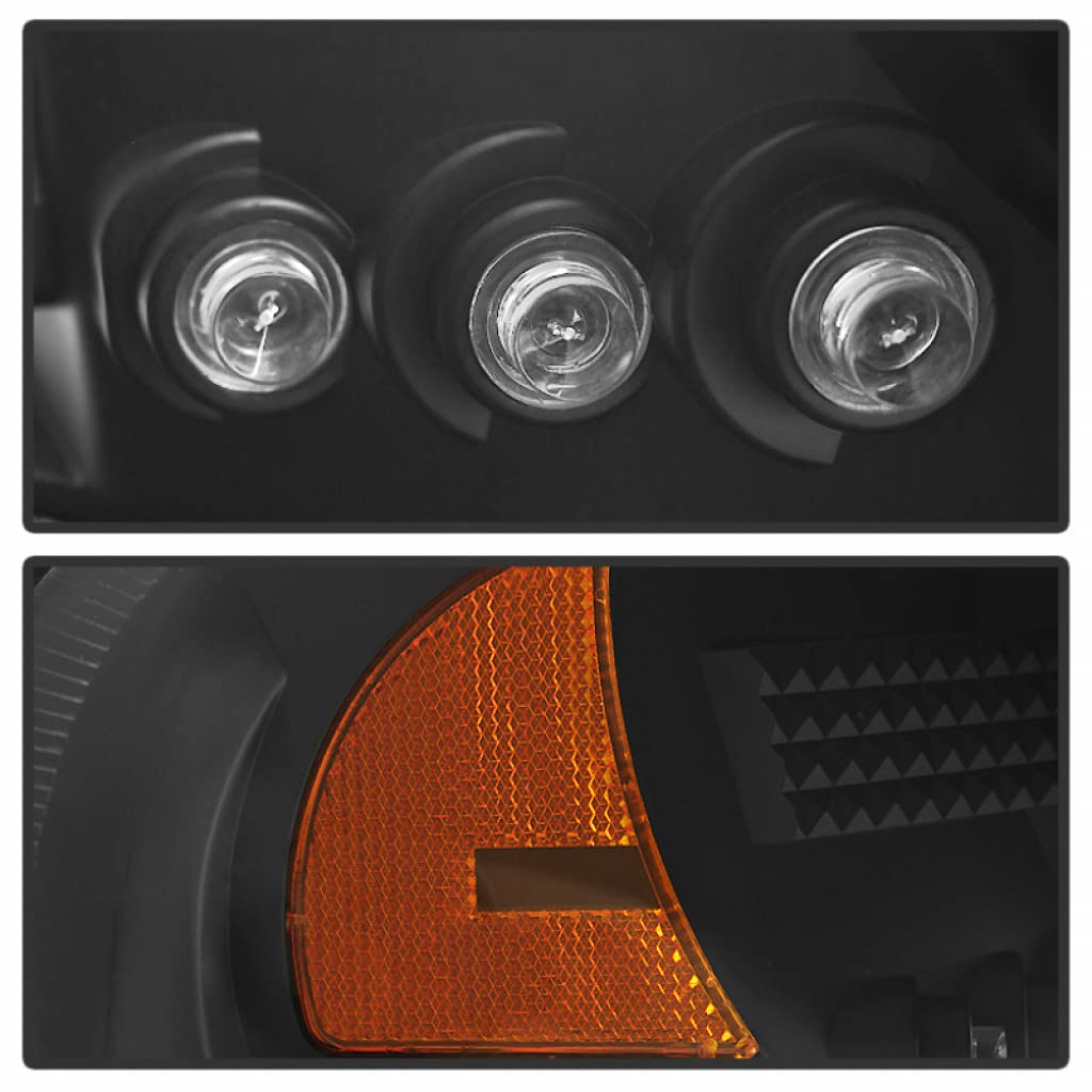 GMC Sierra 1500/3500 Classic 2007 LED Projector Headlights Pair - Black (5009357) | High-Performance Lighting for Night Driving & Off-Road Adventures