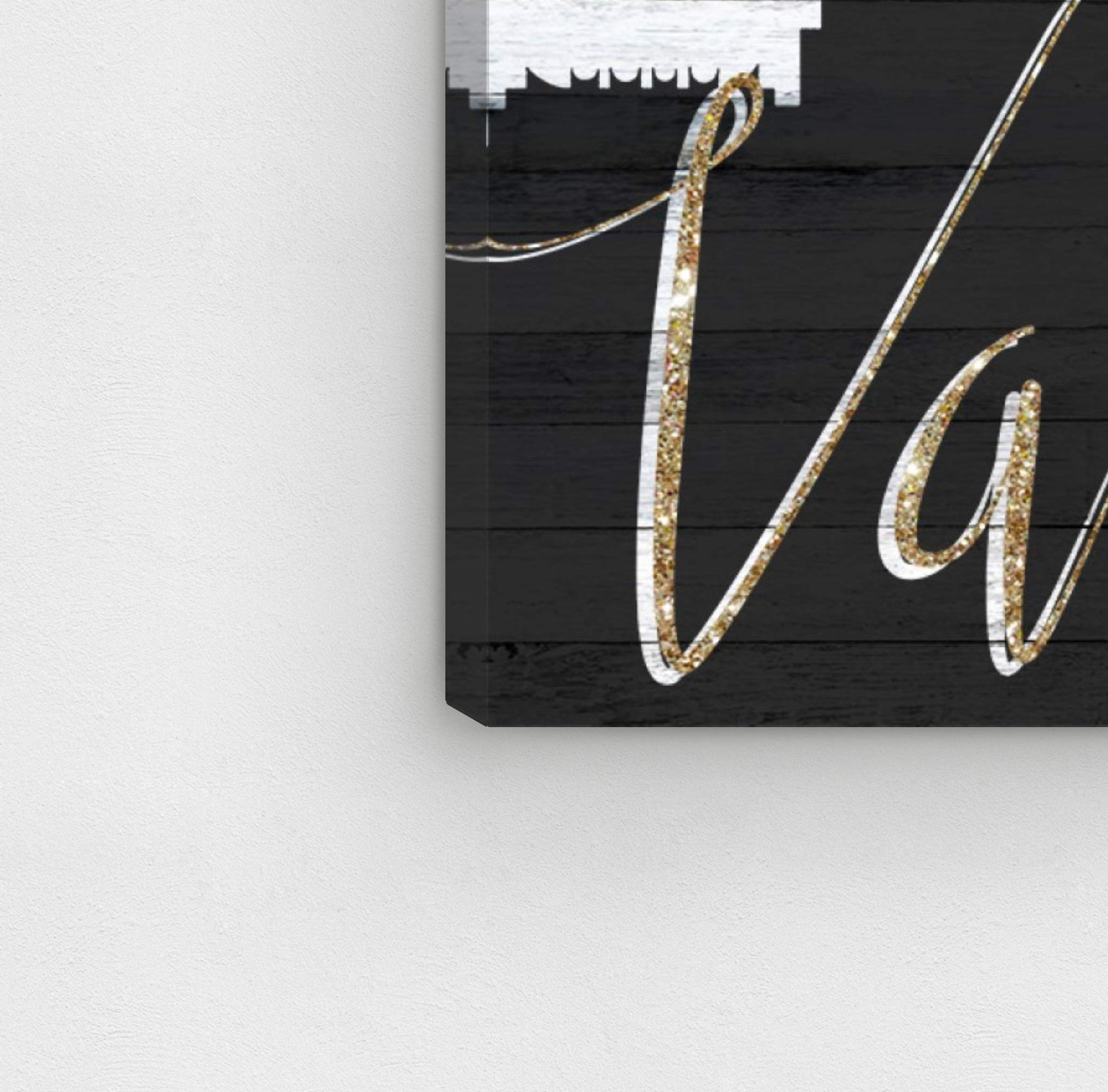 Oliver Gal Artist Co. Vancouver Skyline Canvas Wall Art Print - 15x10 Inches, Black & Gold Framed Home Decor - Perfect for Living Room, Bedroom & Office