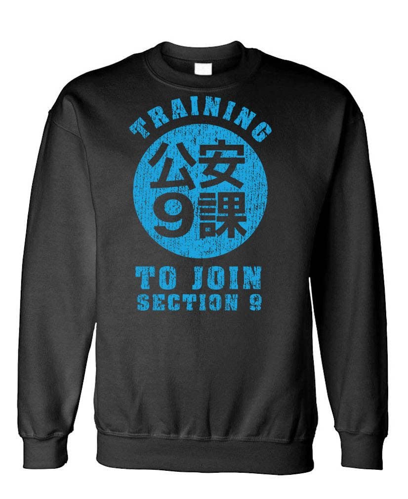 Section 9 Training Anime Sci-Fi Movie Fleece Sweatshirt - Cyberpunk Inspired Pullover for Fans & Cosplay - Perfect for Conventions, Movie Nights & Streetwear Fashion