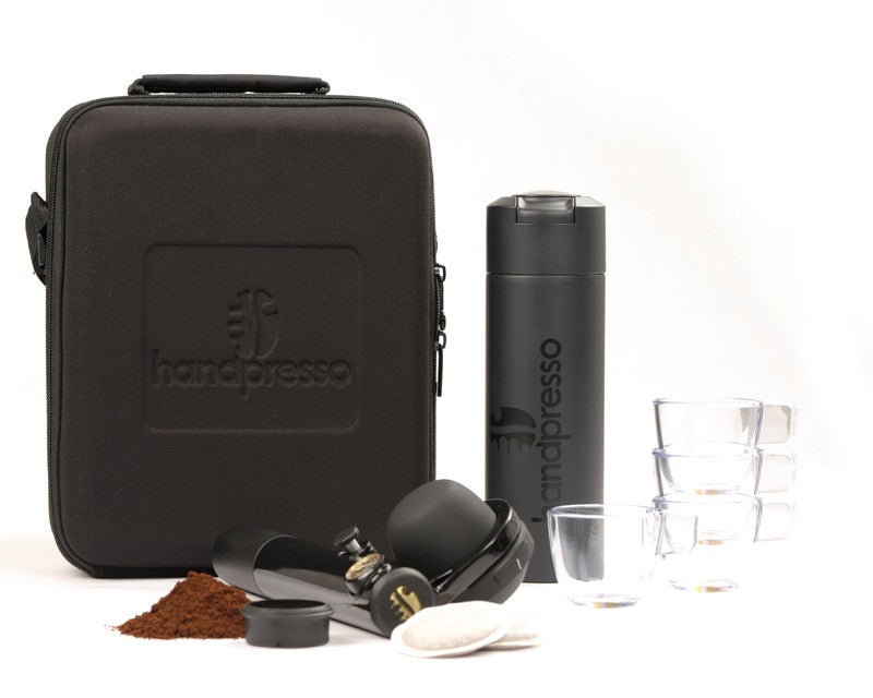 Handpresso Outdoor Espresso Maker Set - Portable Manual Coffee Pump & Insulated Thermo Flask for Camping, Hiking & Travel